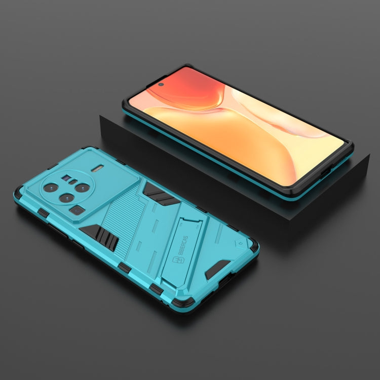 For vivo X80 Pro Punk Armor PC + TPU Phone Case with Holder