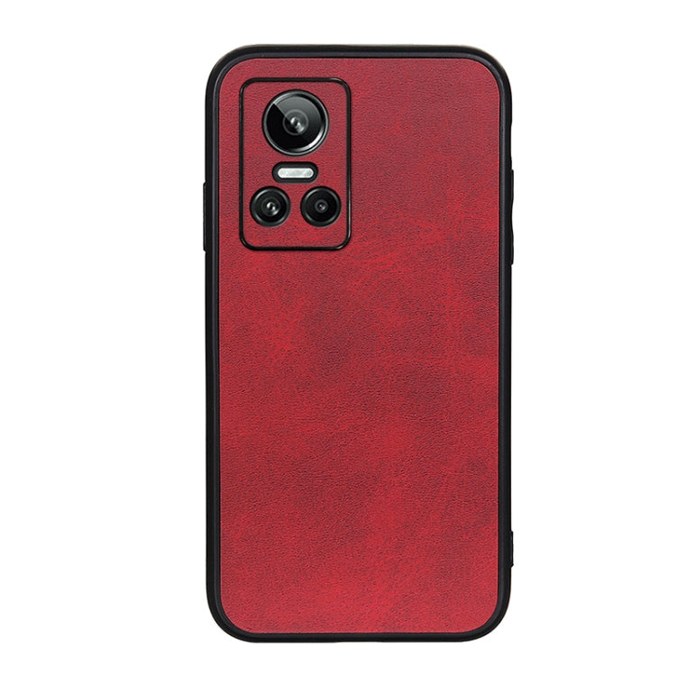 For OPPO Realme GT Neo 3 Accurate Hole Two-color Calf Texture PU Phone Case
