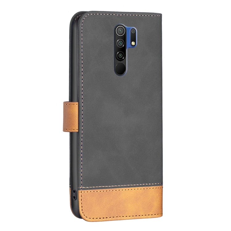 For Xiaomi Redmi 9 BF11 Color Matching Skin Feel Leather Phone Case