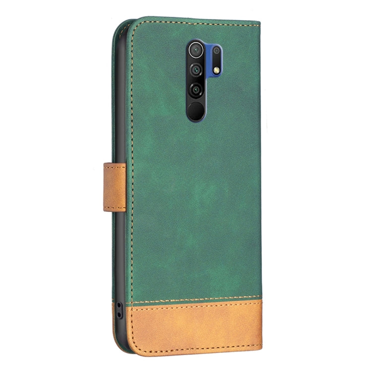 For Xiaomi Redmi 9 BF11 Color Matching Skin Feel Leather Phone Case