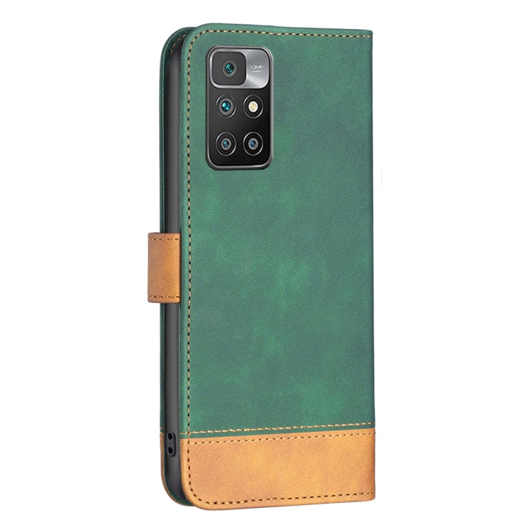For Xiaomi Redmi 10 BF11 Color Matching Skin Feel Leather Phone Case