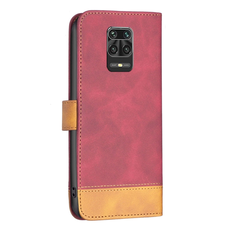 For Xiaomi Redmi Note 9 Pro Max BF11 Color Matching Skin Feel Leather Phone Case