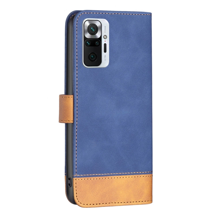 For Xiaomi Redmi Note 10 Pro BF11 Color Matching Skin Feel Leather Phone Case
