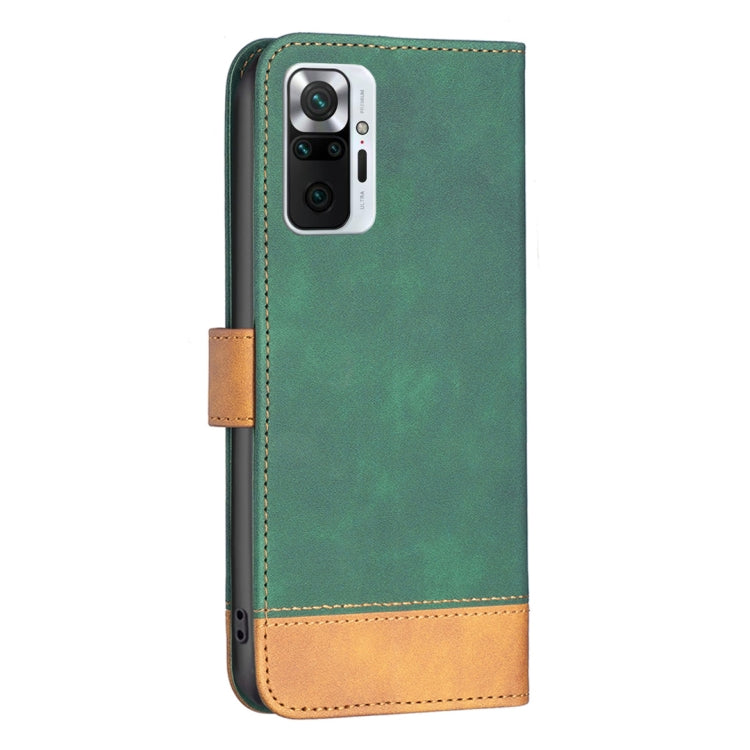 For Xiaomi Redmi Note 10 Pro BF11 Color Matching Skin Feel Leather Phone Case