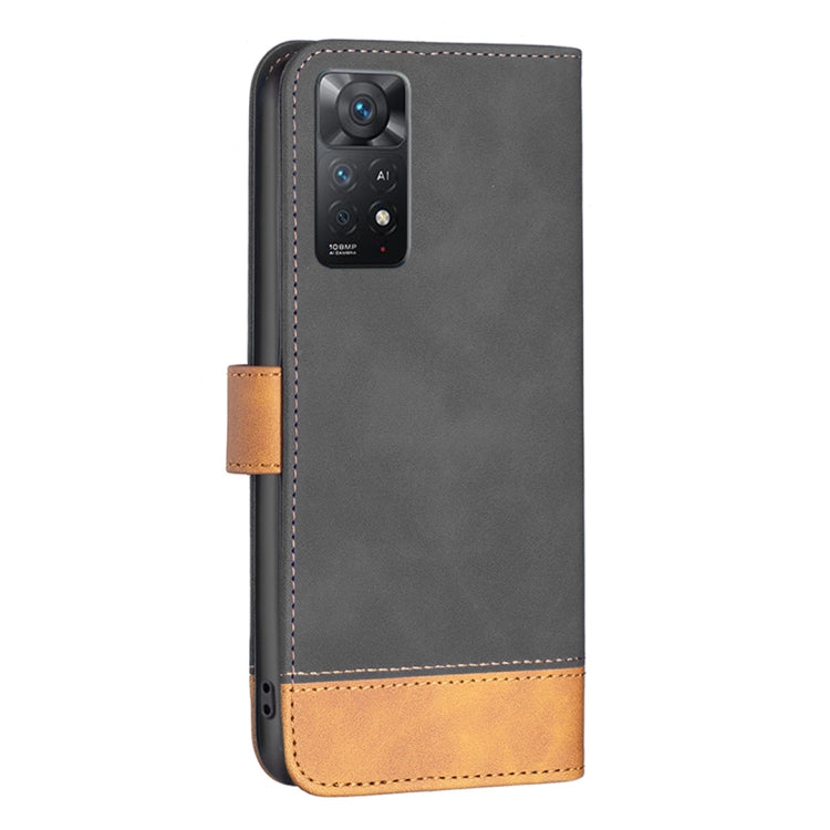 For Xiaomi Redmi Note 11 Pro Global BF11 Color Matching Skin Feel Leather Phone Case