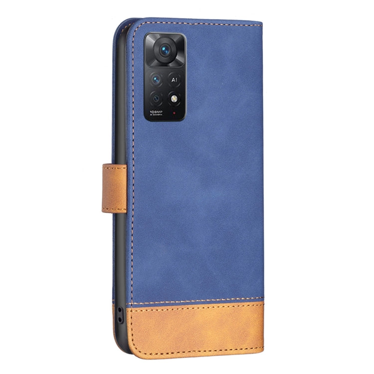 For Xiaomi Redmi Note 11 Pro Global BF11 Color Matching Skin Feel Leather Phone Case