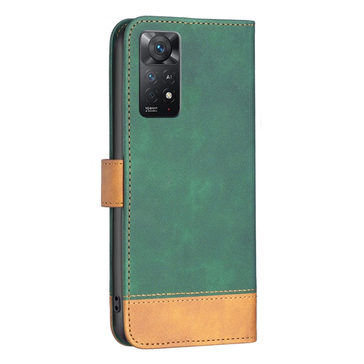 For Xiaomi Redmi Note 11 Pro Global BF11 Color Matching Skin Feel Leather Phone Case