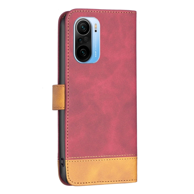 For Xiaomi Mi 11i / Redmi K40 BF11 Color Matching Skin Feel Leather Phone Case