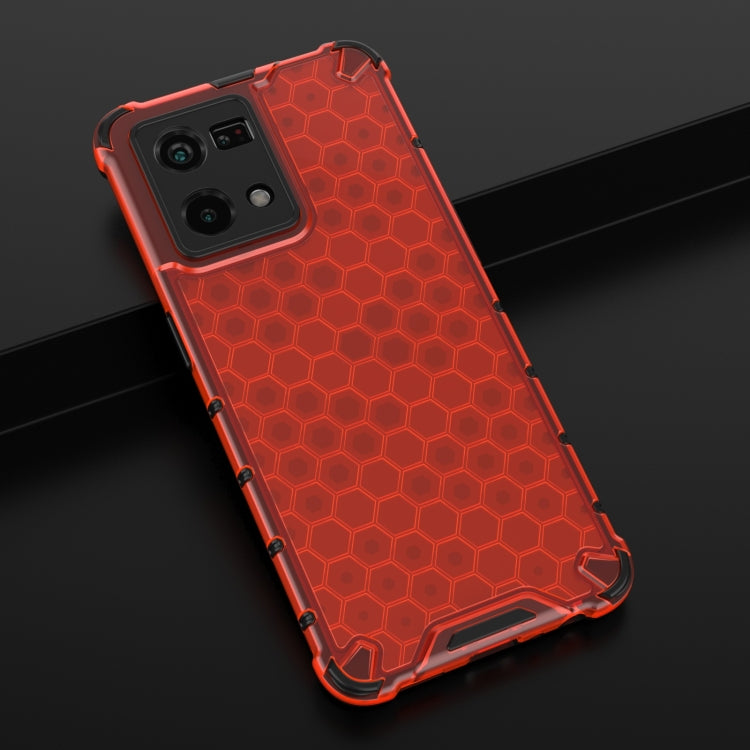 For OPPO Reno7 4G Shockproof Honeycomb PC + TPU Phone Case