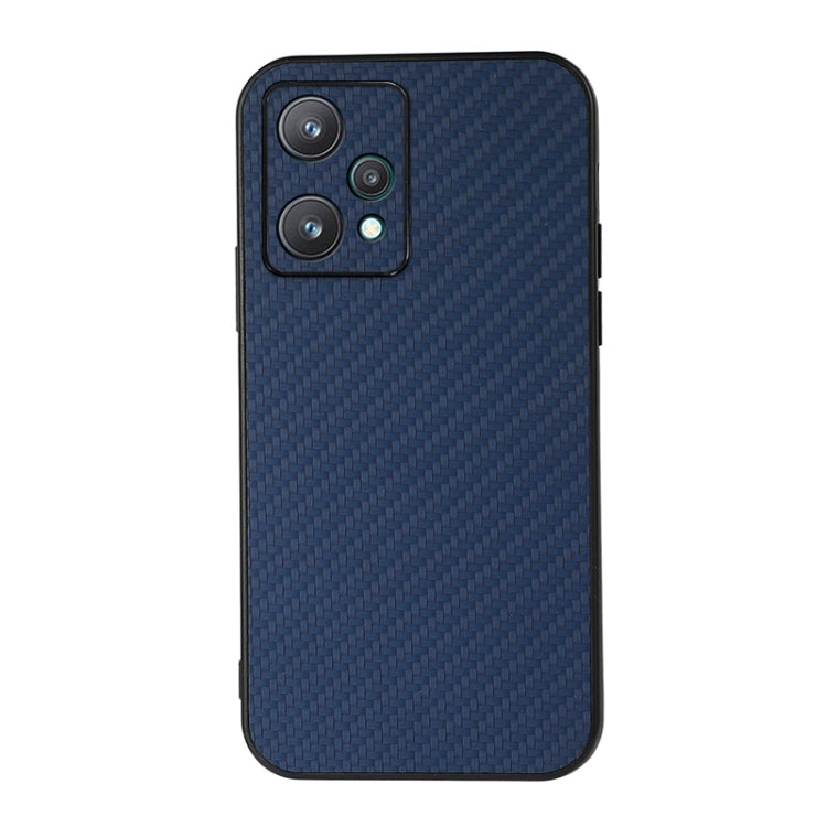 For OPPO Realme 9 Pro Accurate Hole Carbon Fiber Texture PU Phone Case