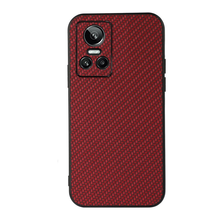 For OPPO Realme GT Neo 3 Accurate Hole Carbon Fiber Texture PU Phone Case