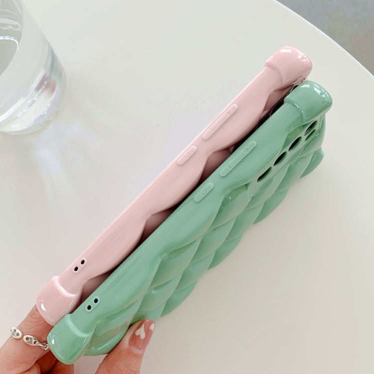For Huawei nova 7 5G Candy Color Elegant Rhombic Texture TPU Phone Case