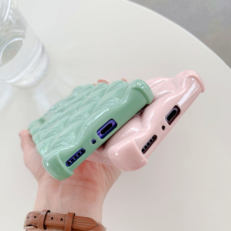 For Huawei nova 7 5G Candy Color Elegant Rhombic Texture TPU Phone Case