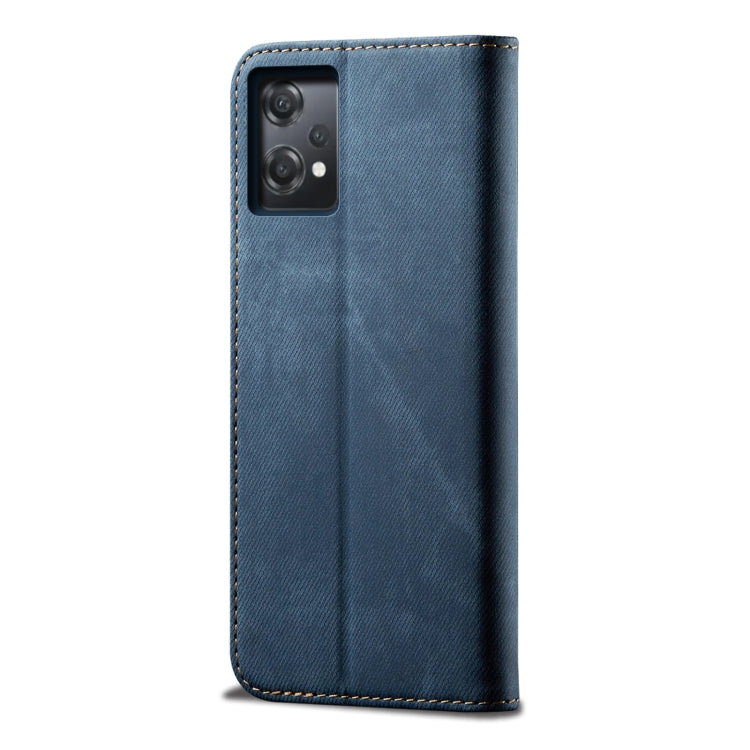 For OnePlus Nord CE 2 Lite 5G Denim Texture Flip Leather Phone Case