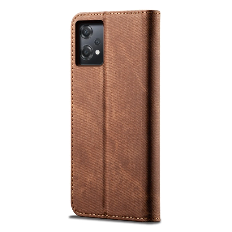 For OnePlus Nord CE 2 Lite 5G Denim Texture Flip Leather Phone Case