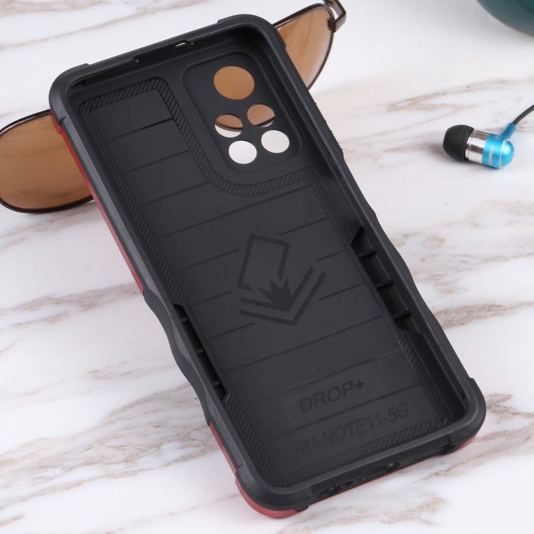 For Xiaomi Redmi Note 11T 5G Ring Holder Non-slip Armor Phone Case