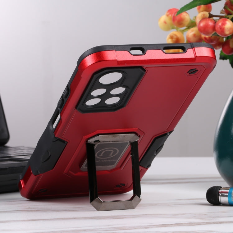 For Xiaomi Redmi Note 11T 5G Ring Holder Non-slip Armor Phone Case