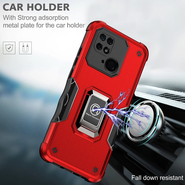 For Xiaomi Redmi 10C Ring Holder Non-slip Armor Phone Case