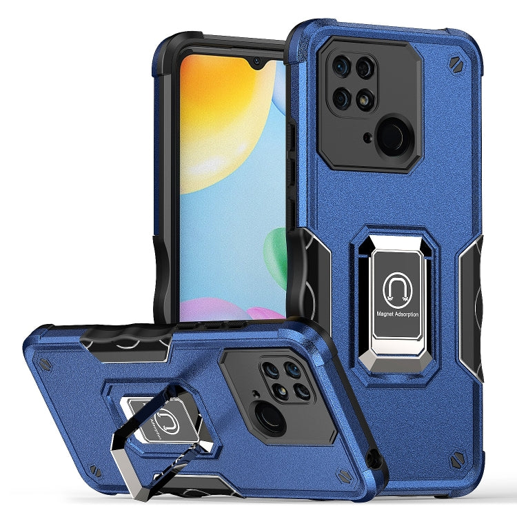 For Xiaomi Redmi 10C Ring Holder Non-slip Armor Phone Case