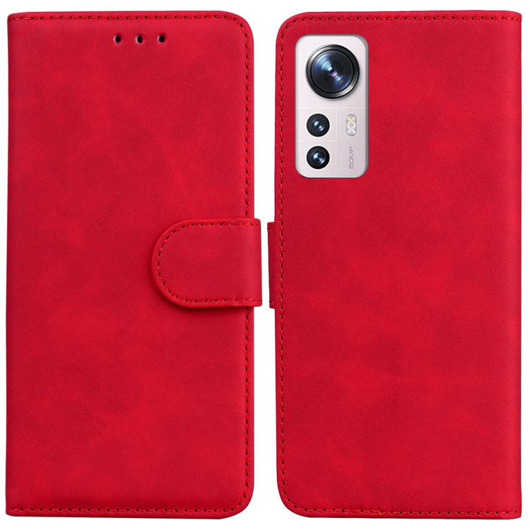 For Xiaomi 12 Lite Skin Feel Pure Color Flip Leather Phone Case