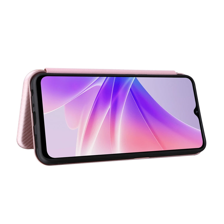 For OPPO A57 5G Carbon Fiber Texture Leather Phone Case