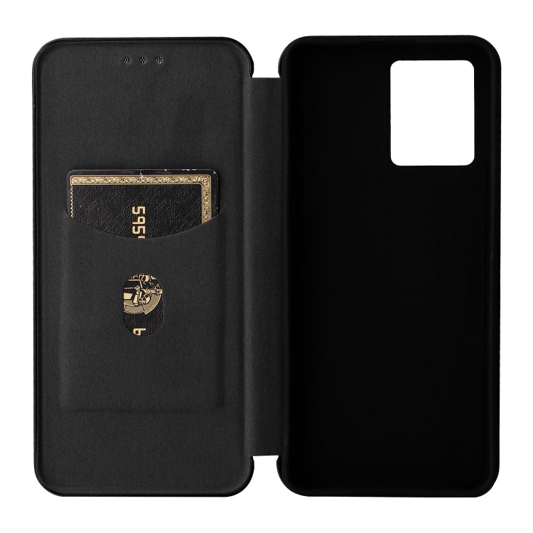 For OPPO Reno7 4G / F21 Pro 4G Carbon Fiber Texture Leather Phone Case