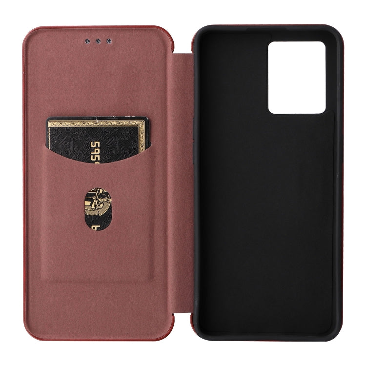 For OPPO Reno7 4G / F21 Pro 4G Carbon Fiber Texture Leather Phone Case