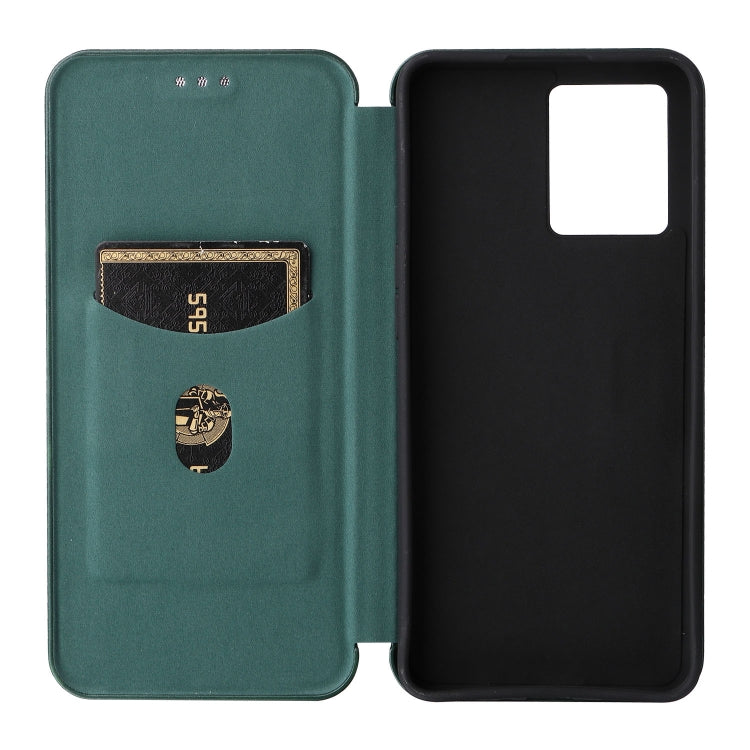 For OPPO Reno7 4G / F21 Pro 4G Carbon Fiber Texture Leather Phone Case