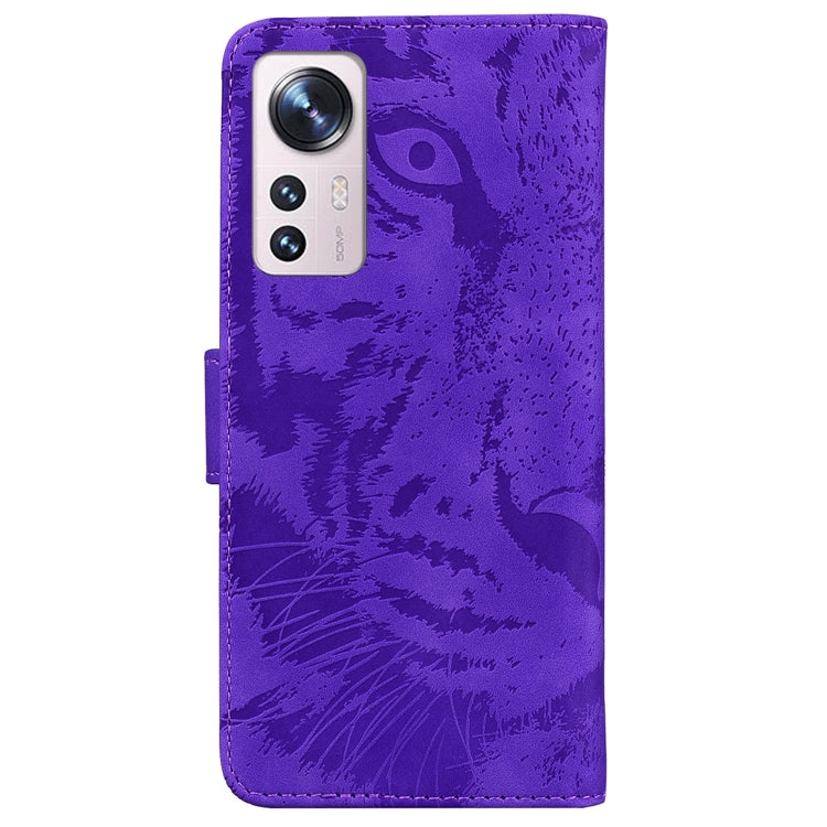 For Xiaomi 12 Lite Tiger Embossing Pattern Leather Phone Case