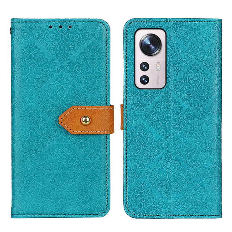 For Xiaomi 12 Lite European Floral Embossed Flip Leather Phone Case