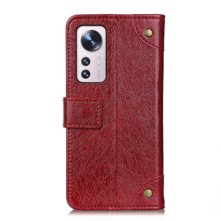 For Xiaomi 12 Lite Copper Buckle Nappa Texture Leather Phone Case