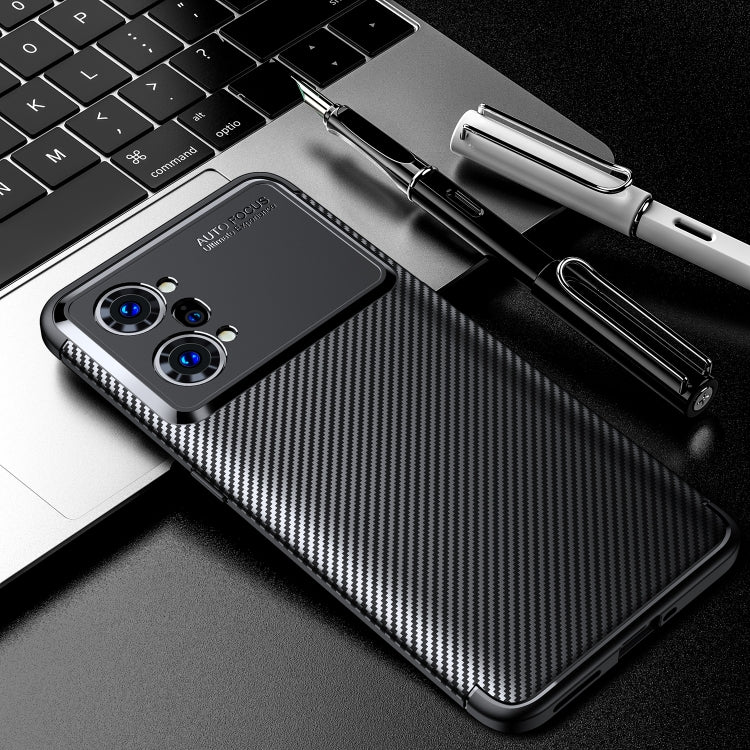 For OPPO K10 Pro Carbon Fiber Texture Shockproof TPU Case