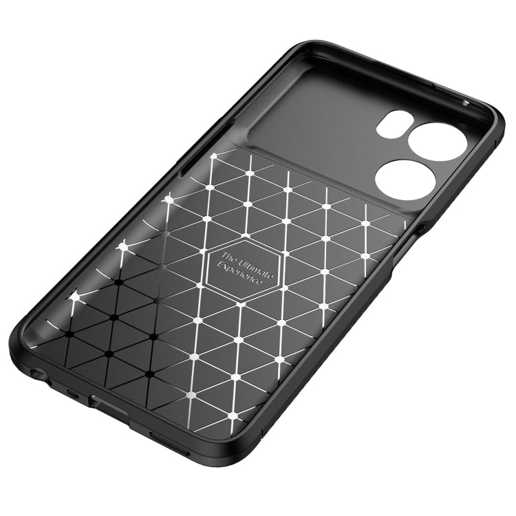 For OPPO K10 Carbon Fiber Texture Shockproof TPU Case