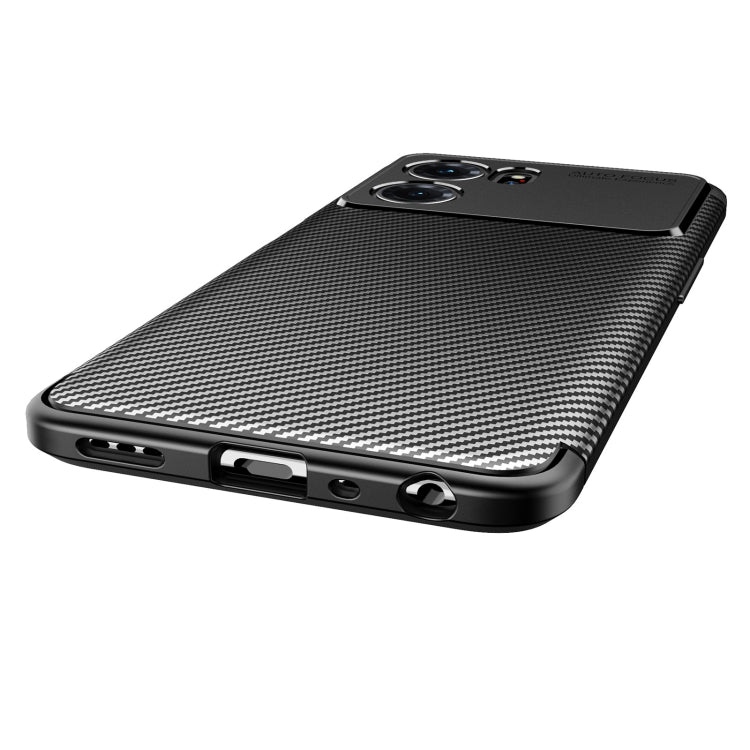 For OPPO K10 Carbon Fiber Texture Shockproof TPU Case