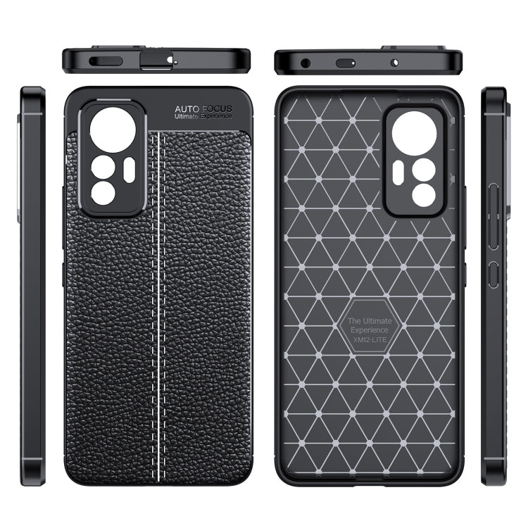 For Xiaomi 12 Lite Litchi Texture TPU Shockproof Case