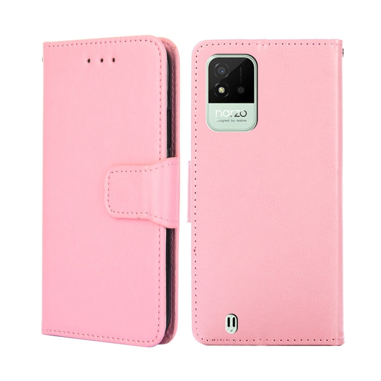 For OPPO Realme Narzo 50i Crystal Texture Leather Phone Case