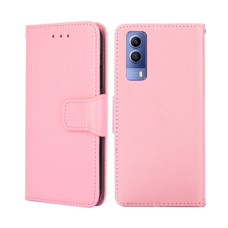 For vivo Y53S 5G / iQOO Z5X / T1X Crystal Texture Leather Phone Case