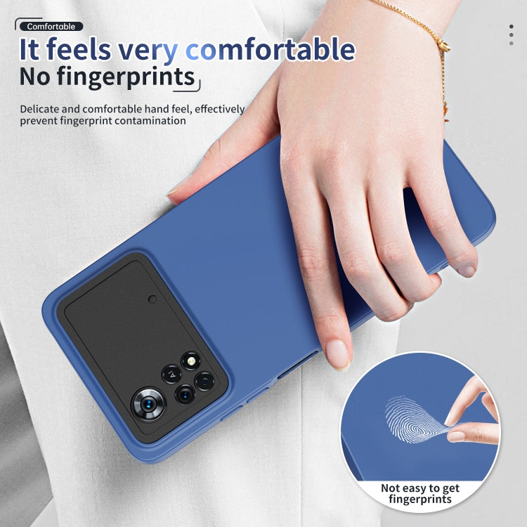 For Xiaomi Poco X4 Pro 5G Eagle Eye Lens Oily Feel Phone Protective Case