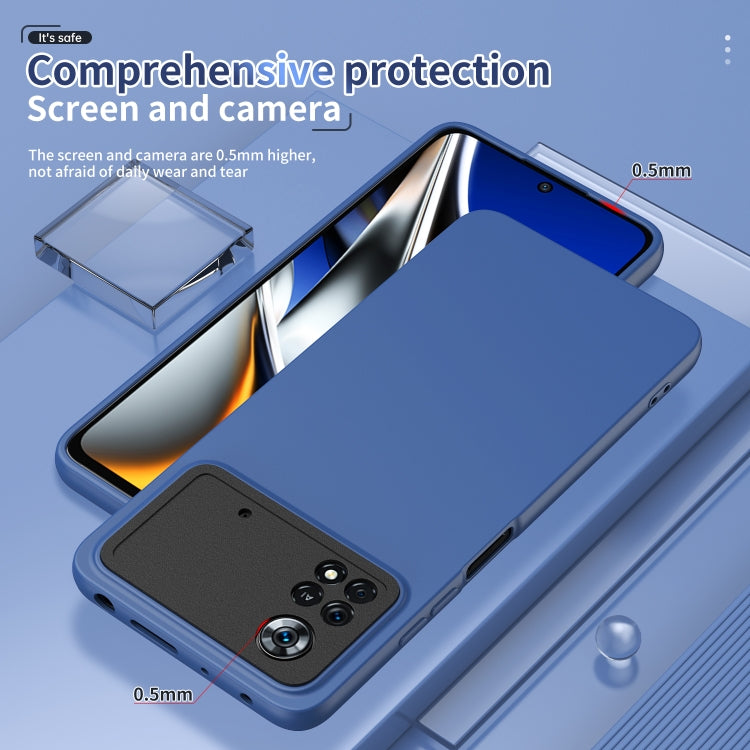 For Xiaomi Poco X4 Pro 5G Eagle Eye Lens Oily Feel Phone Protective Case