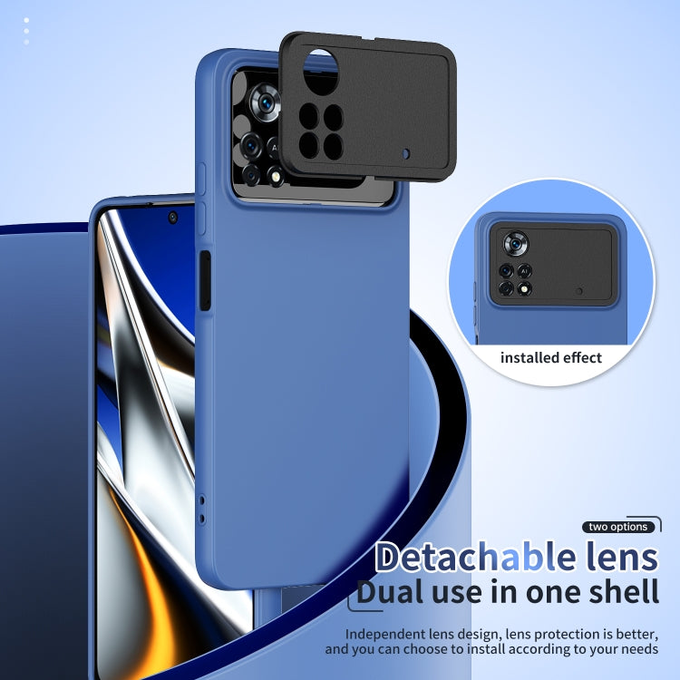 For Xiaomi Poco X4 Pro 5G Eagle Eye Lens Oily Feel Phone Protective Case
