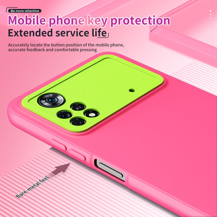 For Xiaomi Poco X4 Pro 5G Eagle Eye Lens Oily Feel Phone Protective Case