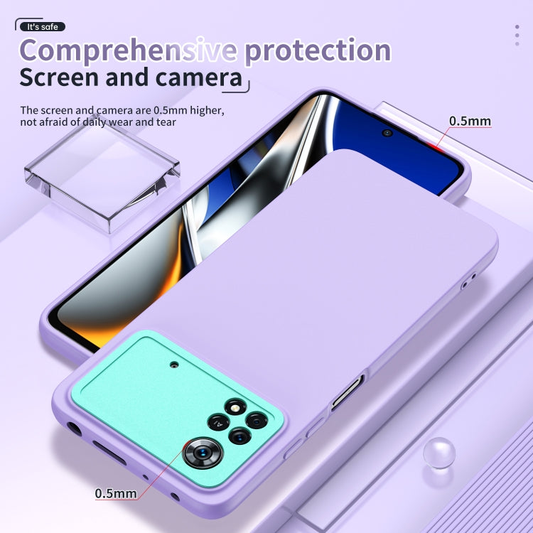 For Xiaomi Poco X4 Pro 5G Eagle Eye Lens Oily Feel Phone Protective Case