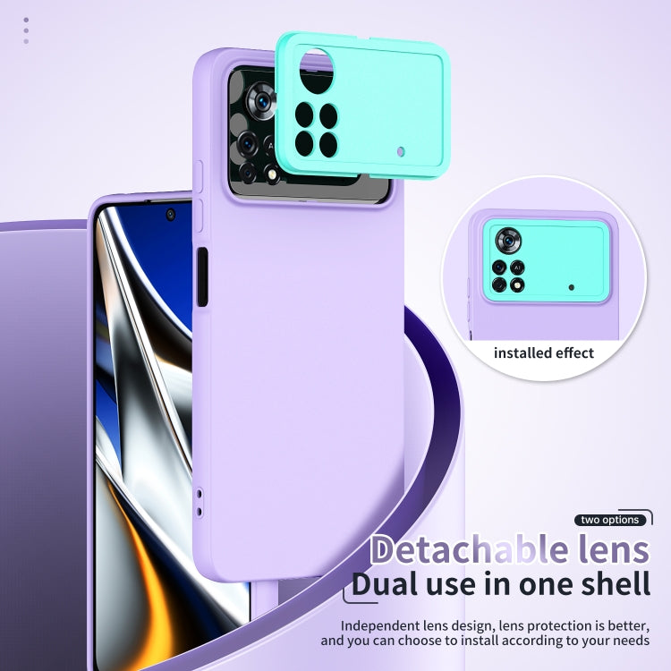 For Xiaomi Poco X4 Pro 5G Eagle Eye Lens Oily Feel Phone Protective Case