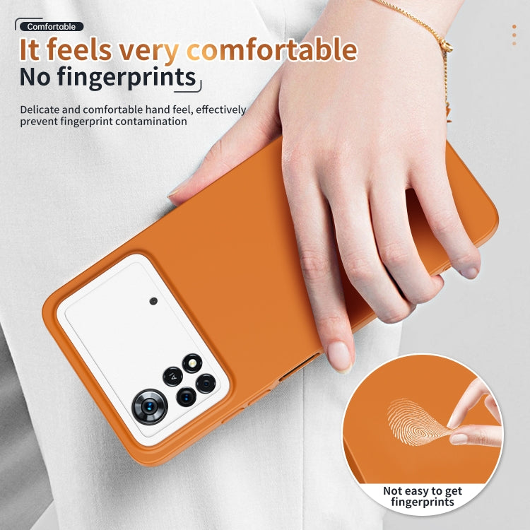 For Xiaomi Poco X4 Pro 5G Eagle Eye Lens Oily Feel Phone Protective Case