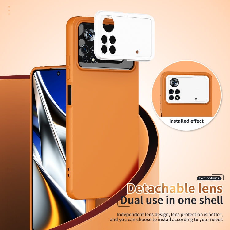 For Xiaomi Poco X4 Pro 5G Eagle Eye Lens Oily Feel Phone Protective Case