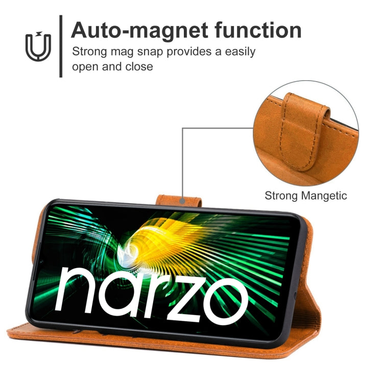 For OPPO Realme Narzo 50 5G Leather Phone Case