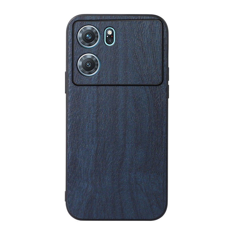 For OPPO K10 5G Wood Texture PU Phone Case