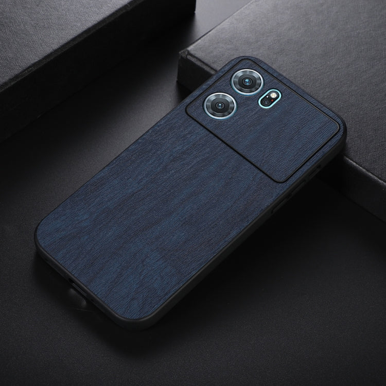For OPPO K10 5G Wood Texture PU Phone Case