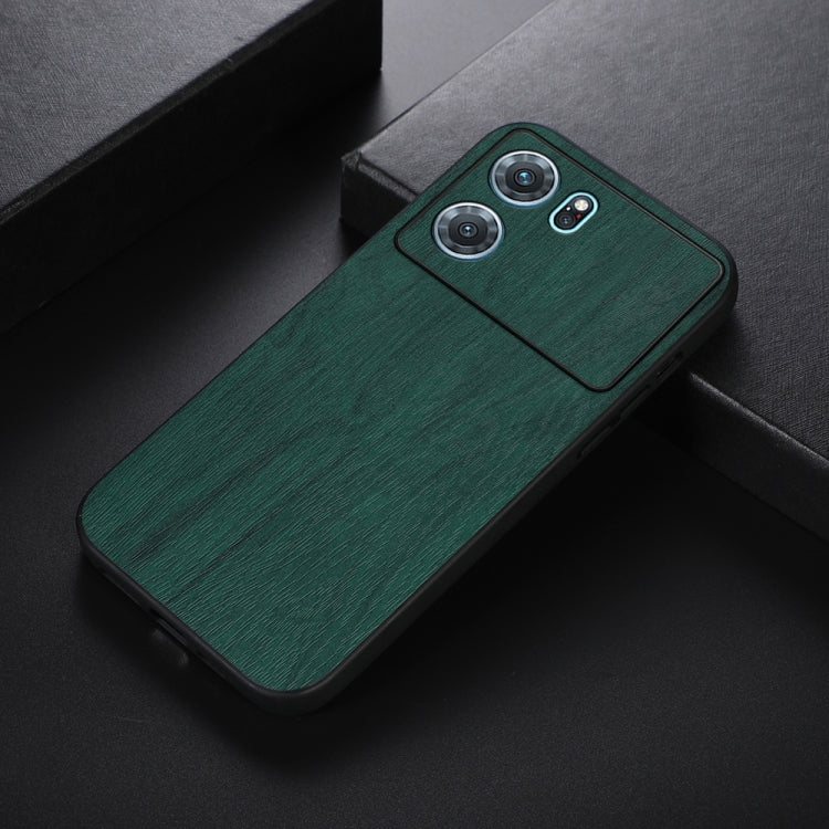 For OPPO K10 5G Wood Texture PU Phone Case