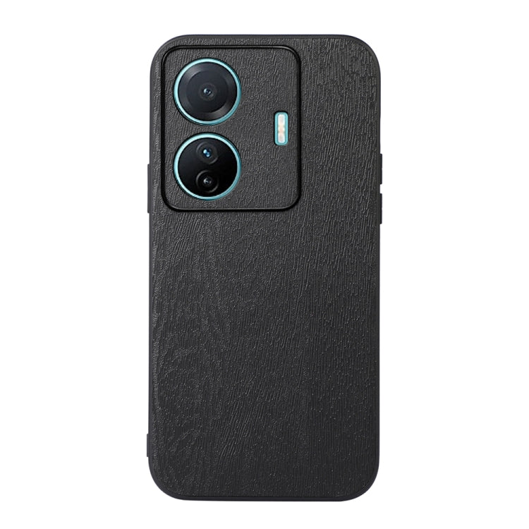 For vivo S15e Wood Texture PU Phone Case